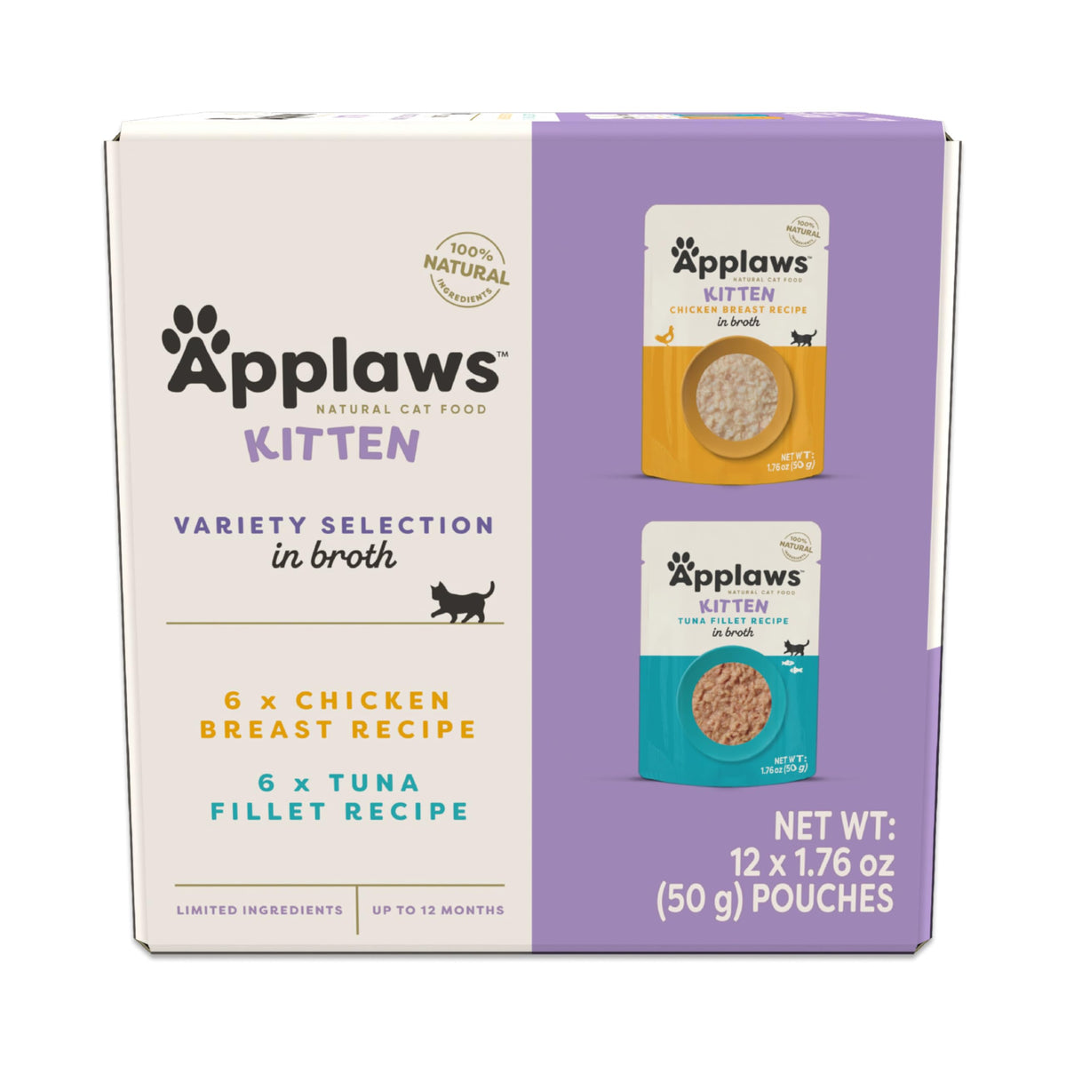 Applaws Chaton, bouillon poulet, protéine de qualité dans chaque bouchée.