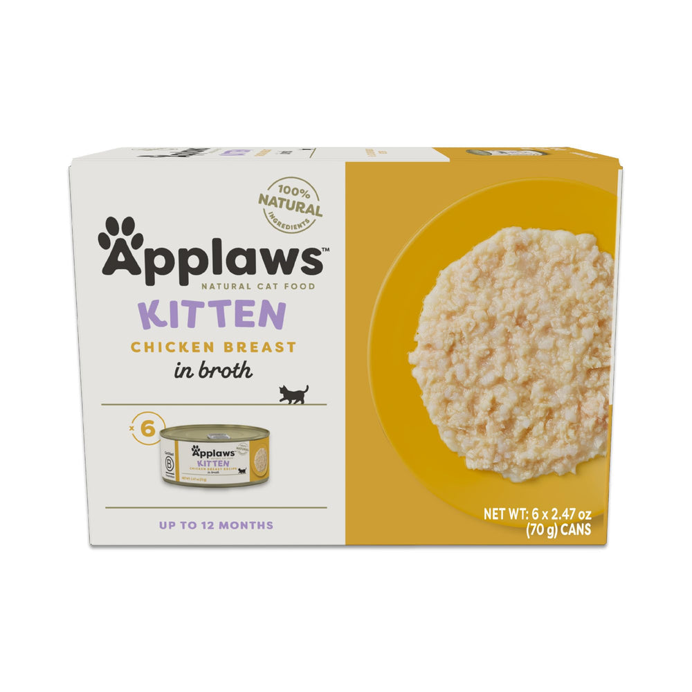 Applaws Chaton – poulet en bouillon, texture hydratante et repas riche en protéines.