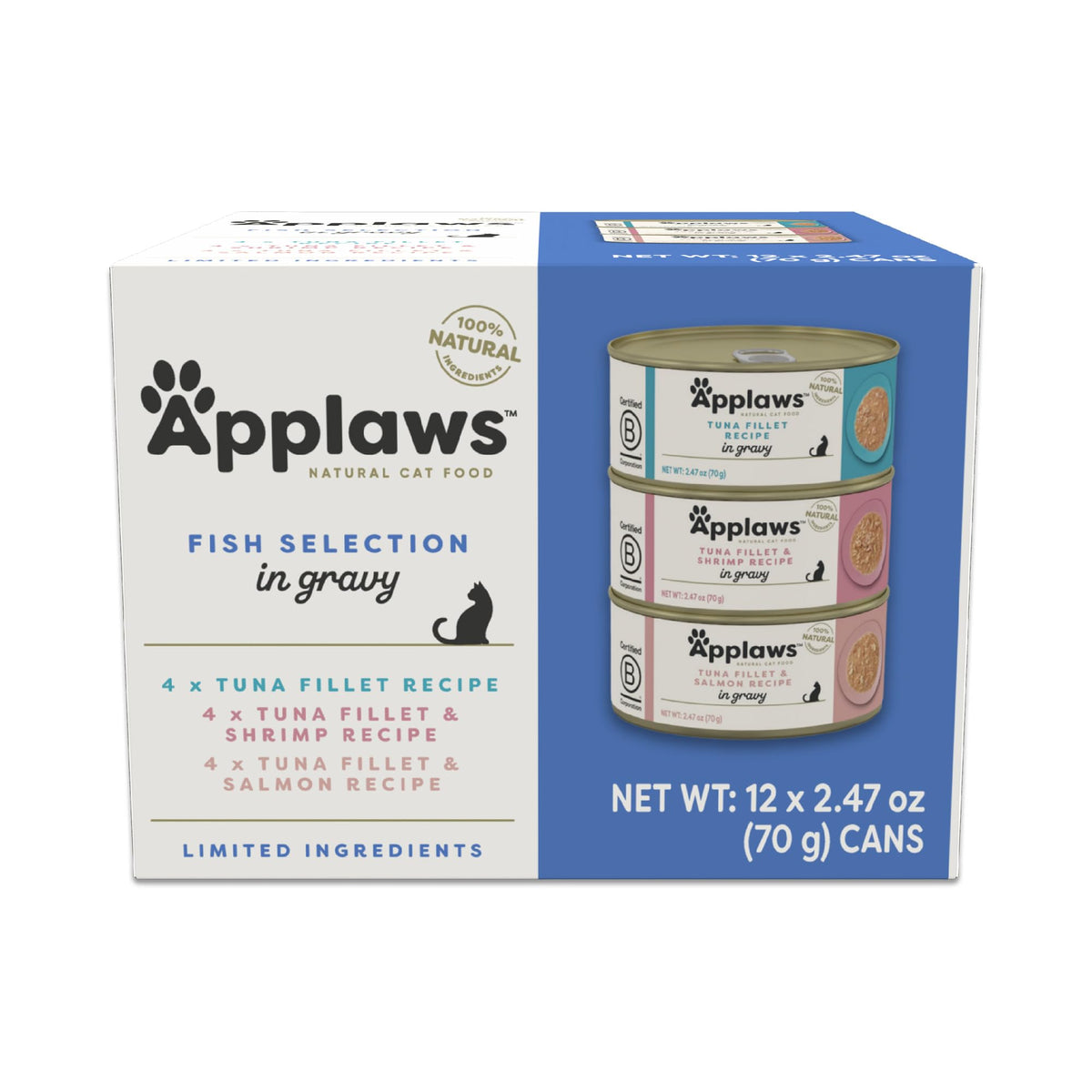 Applaws filet de thon – recette en sauce, riche en protéines pour votre chat.