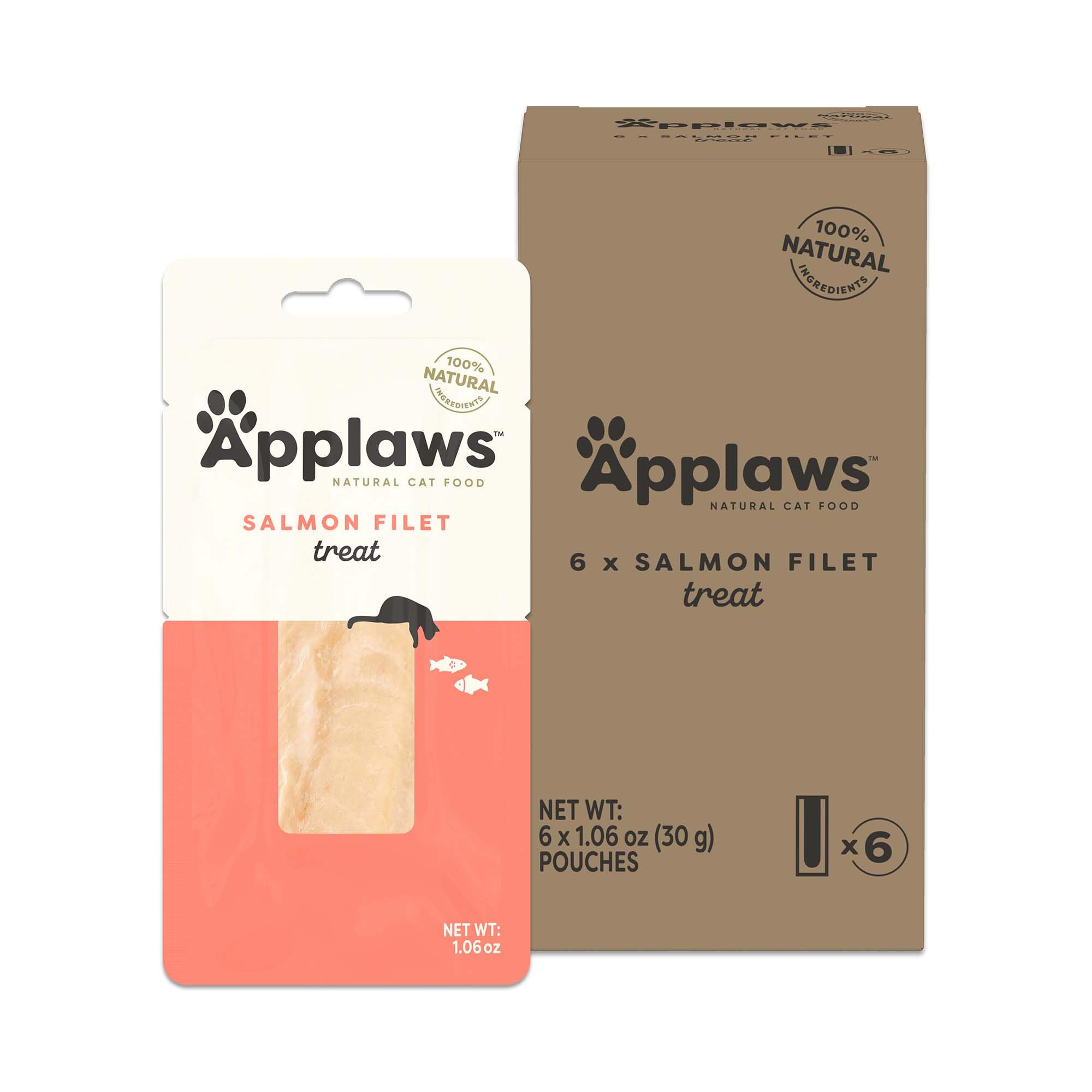 Applaws Filet Saumon Entier - sachet 01: récompense naturelle et pratique pour chaque repas.