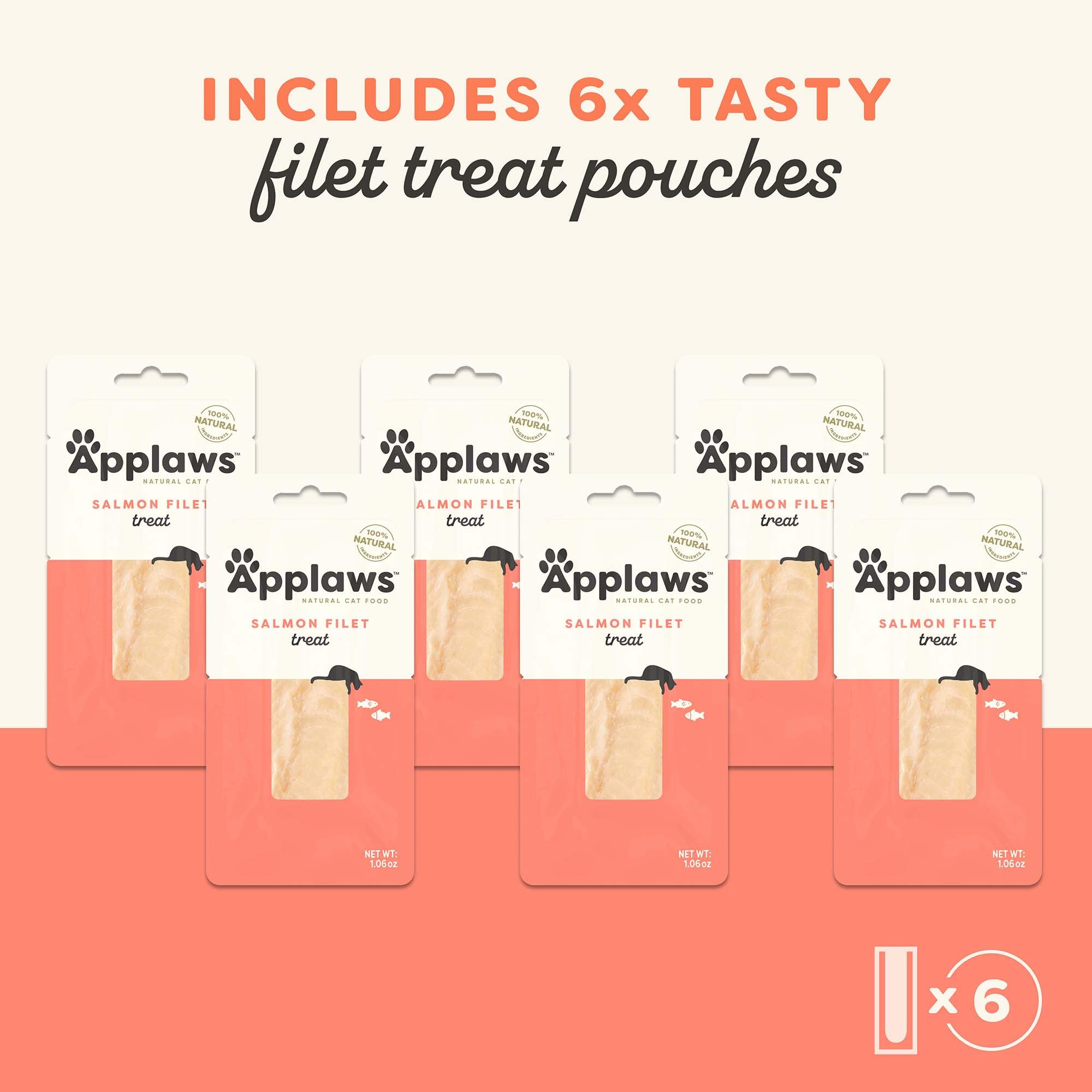 Applaws Filet Saumon Entier - sachet 07: parfait comme bouchée après le jeu.
