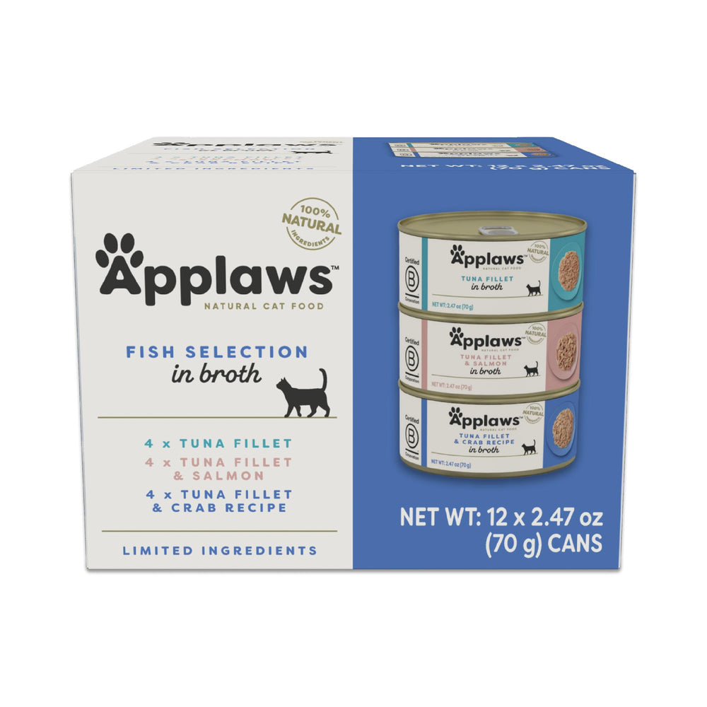 Applaws Filet thon en conserve — protéines élevées et alimentation naturelle pour chats