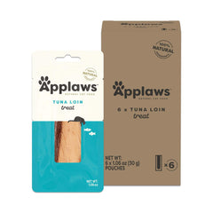 Applaws filet thon entier, friandise naturelle riche en protéines pour chats gourmands.