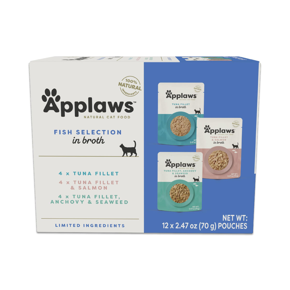 Applaws Mousse Chat – thon filet, texture onctueuse et protéines élevées