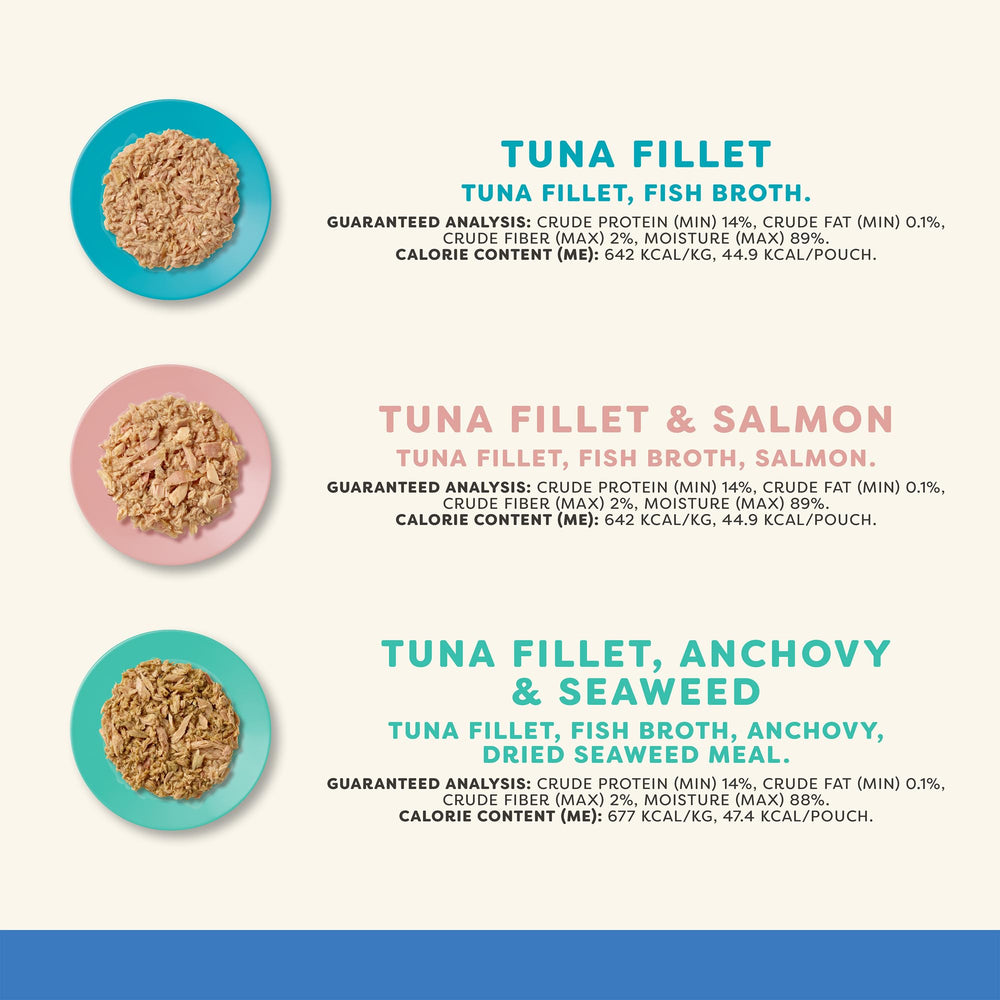 Applaws Mousse Chat – thon filet avec saumon, saveur variée