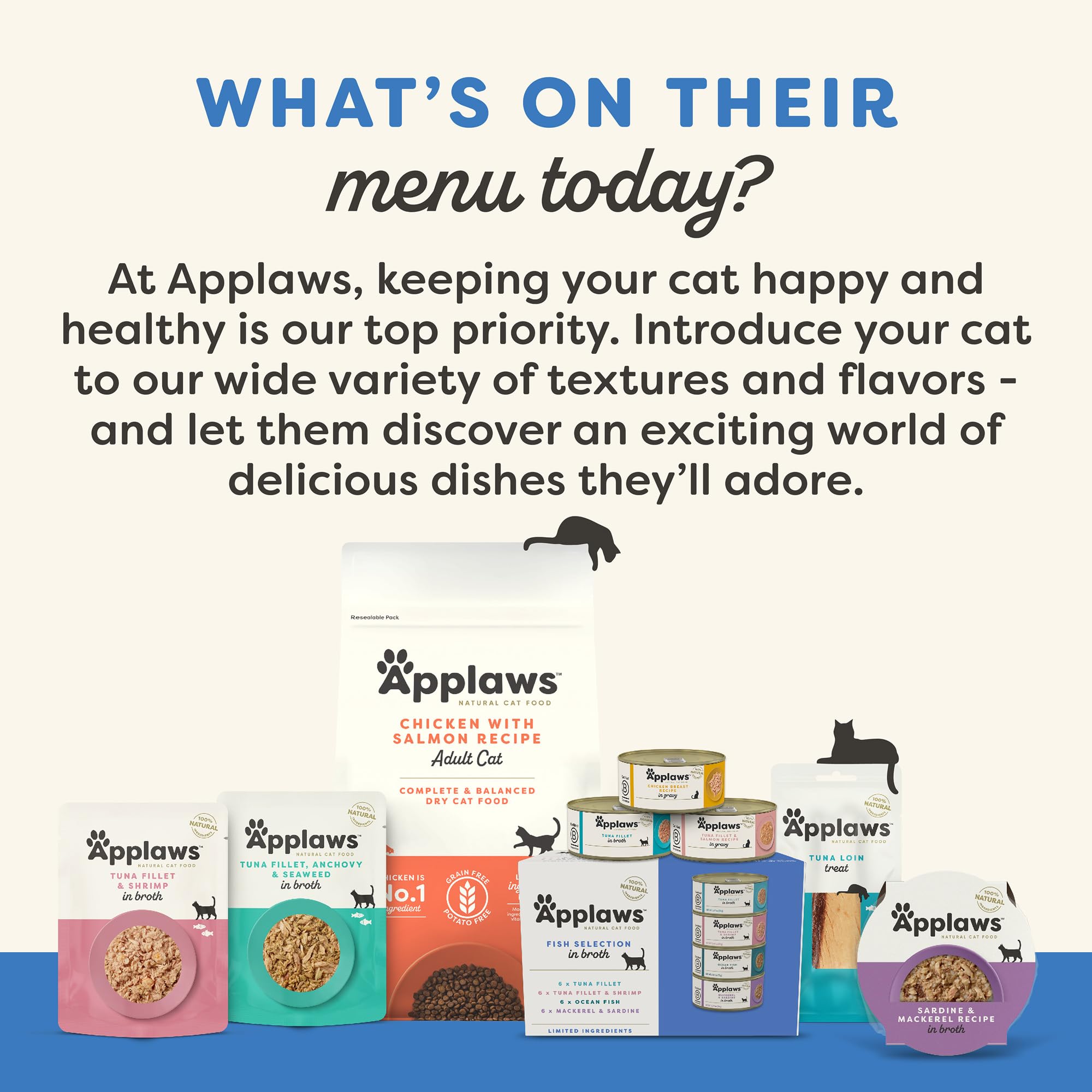Applaws repas humide thon et saumon — complément naturel et appétissant.