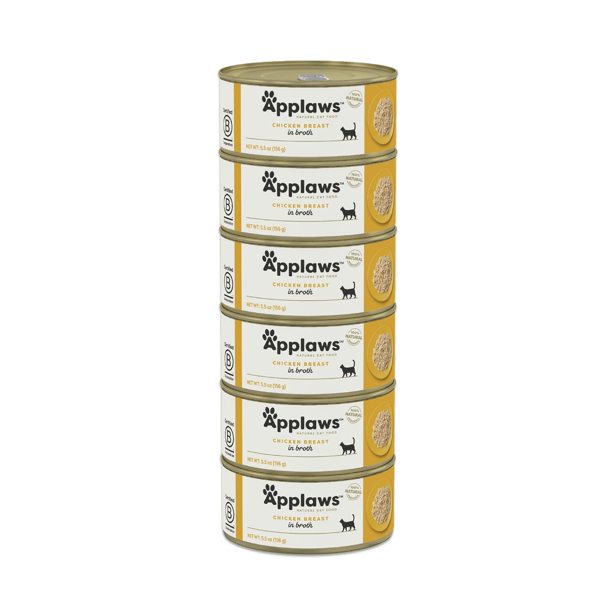 Applaws poulet en bouillon – boîte visible, repas hydratant pour chat.