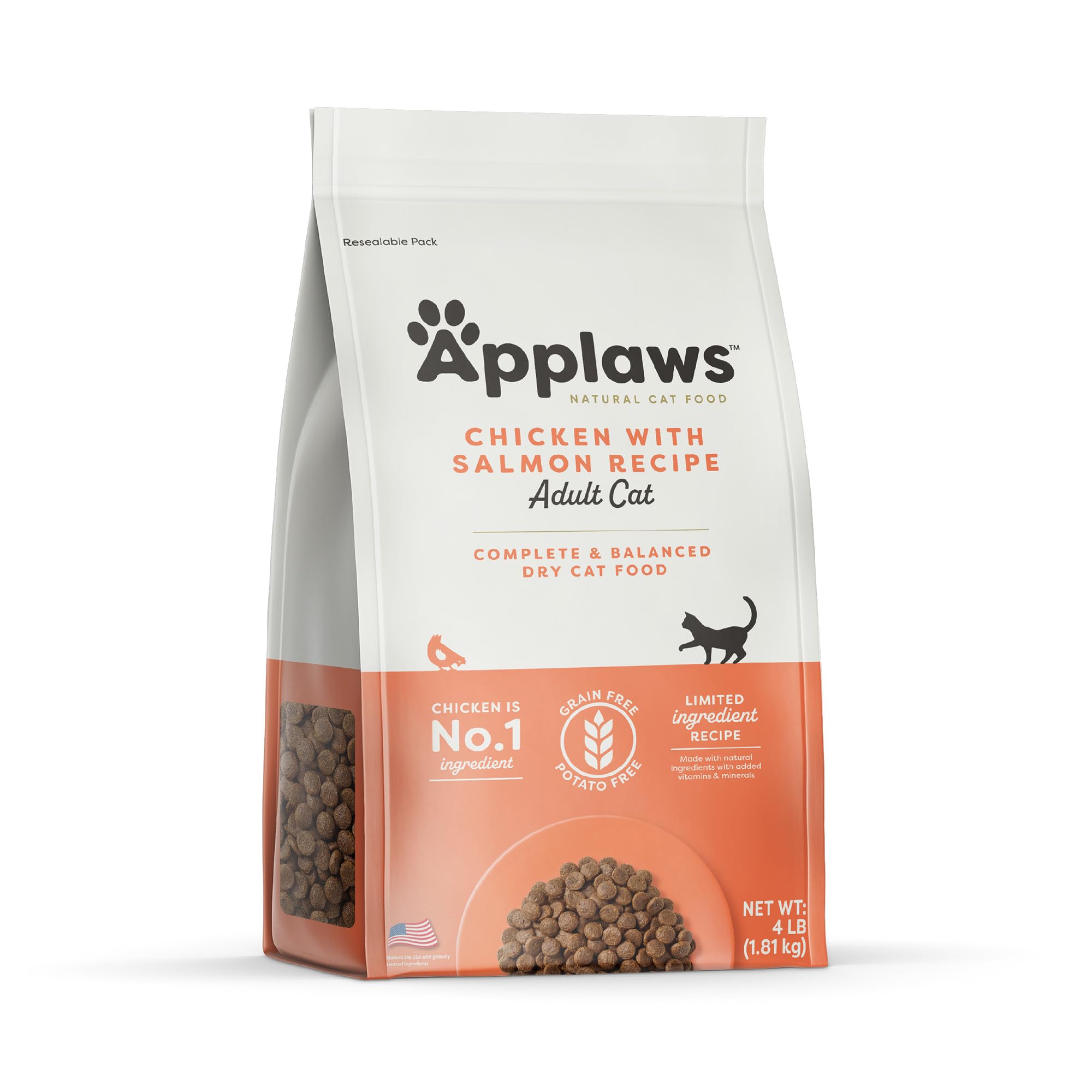 Applaws croquettes sans grains pour chat, favorisant une digestion confortable.