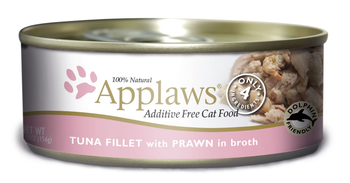 Boîte Applaws thon filet et crevettes, option appétente pour compléter les repas de votre chat