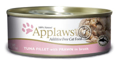 Boîte Applaws thon filet et crevettes, option appétente pour compléter les repas de votre chat