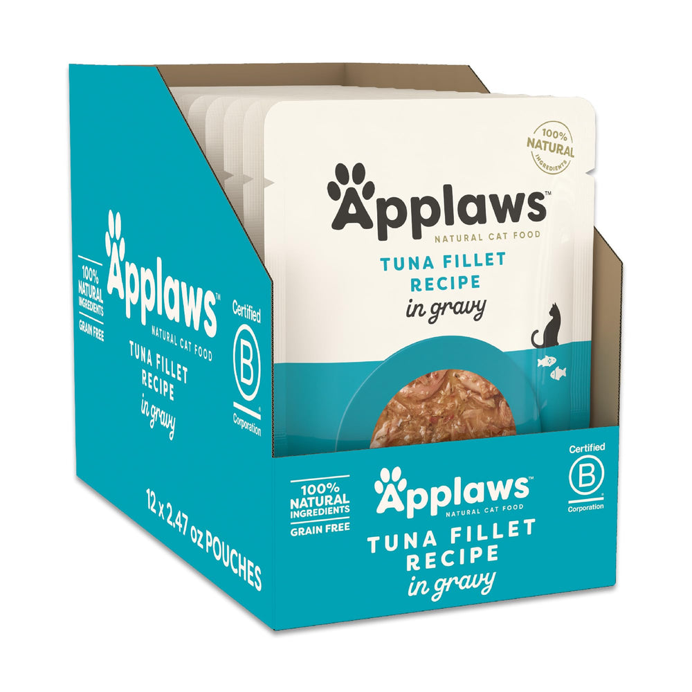 Applaws: thon filet en sauce gravy dans sachet pratique pour repas protéiné.