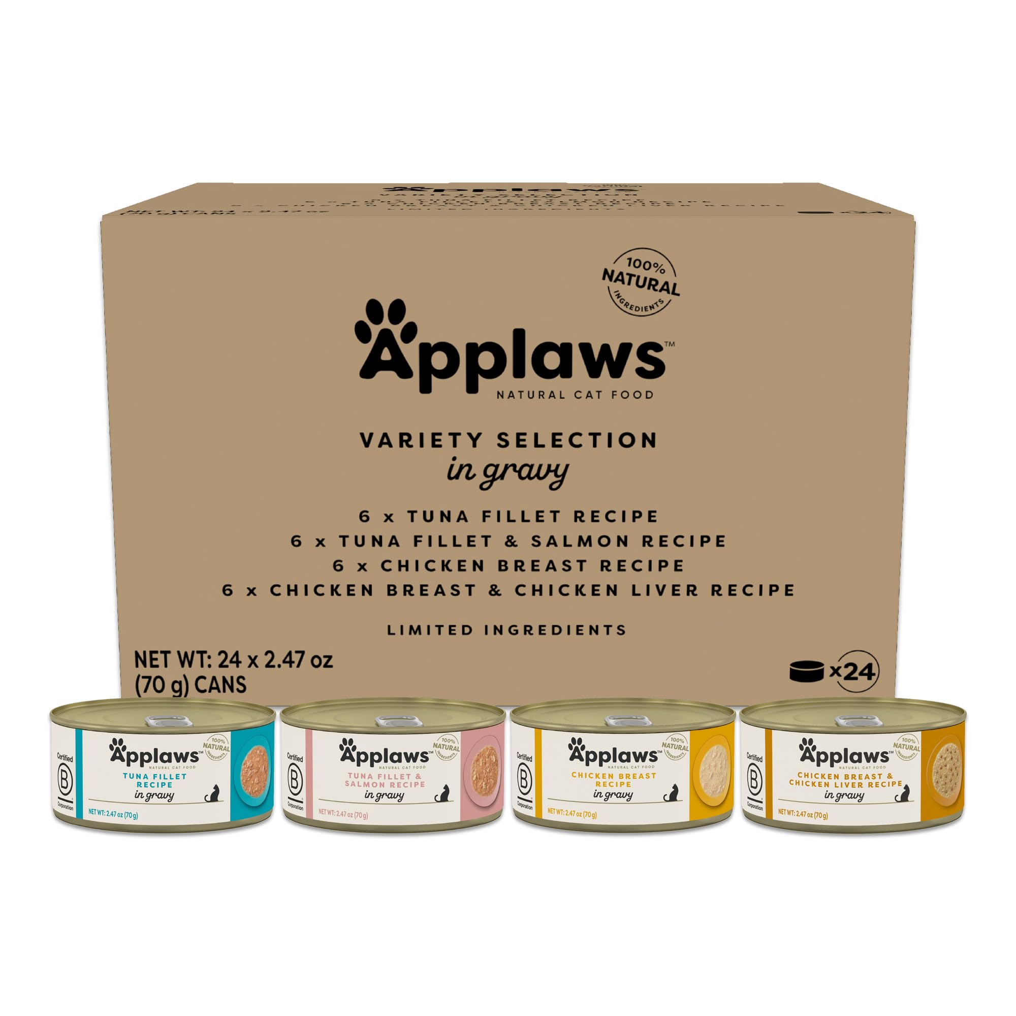 Applaws thon-fillet-recipe : riche en protéines pour chats actifs.