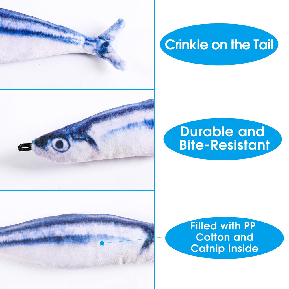 APSUAE poisson bleu peluche papier-crisse — textures variées pour le jeu