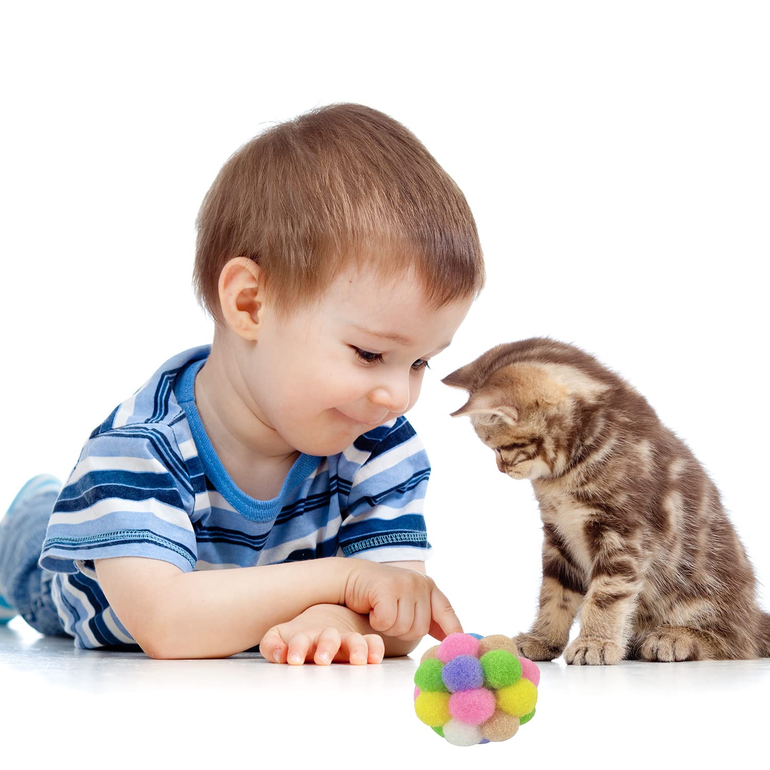 Balles AQSXO chat bruit-surprise clochette, jeu dynamique assure.