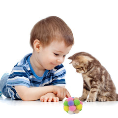 Balles AQSXO chat bruit-surprise clochette, jeu dynamique assure.