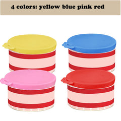 Couvercle en silicone AQSXO jaune pour rangement rapide et pratique.