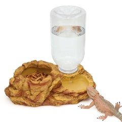 Bol d’alimentation AQUA KT anti-fuite pour reptiles, pratique et propre.