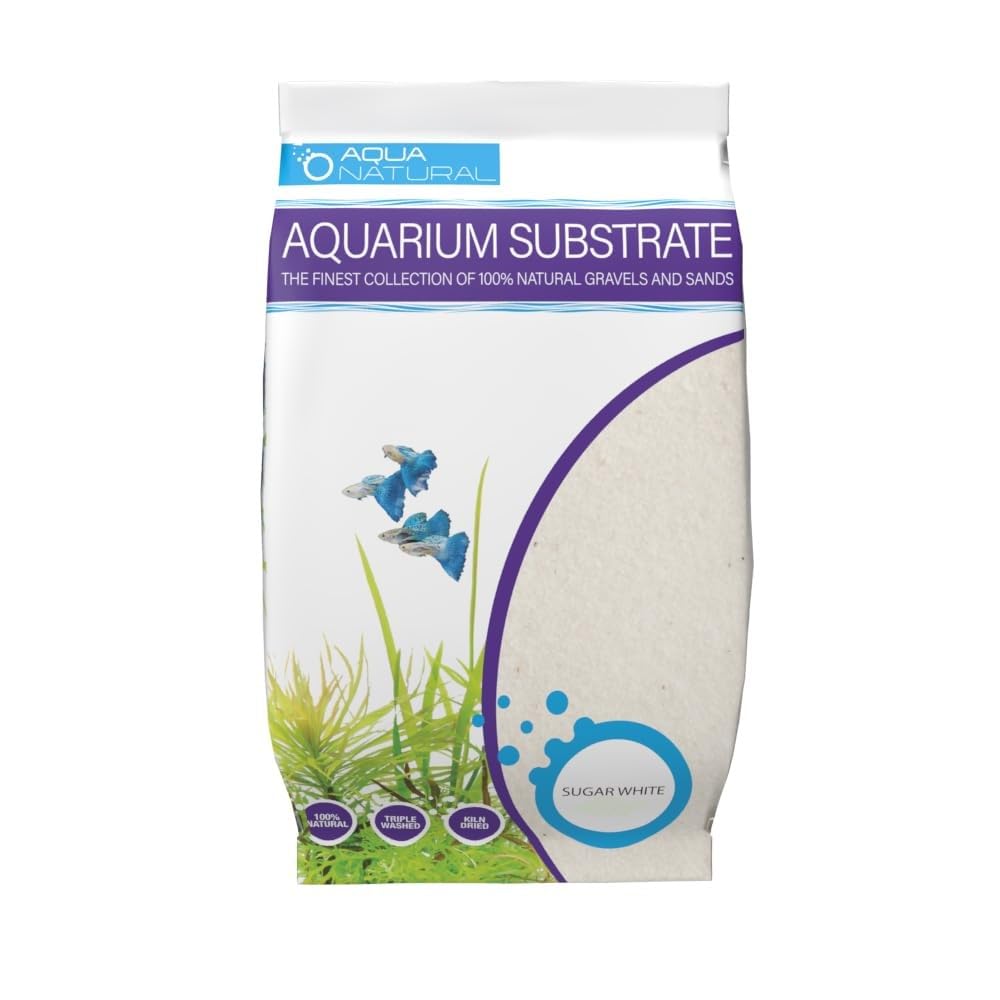 Aqua Natural sable d'aragonite pour Cichlides d'Afrique, 10 lb: substrat stable et naturel.
