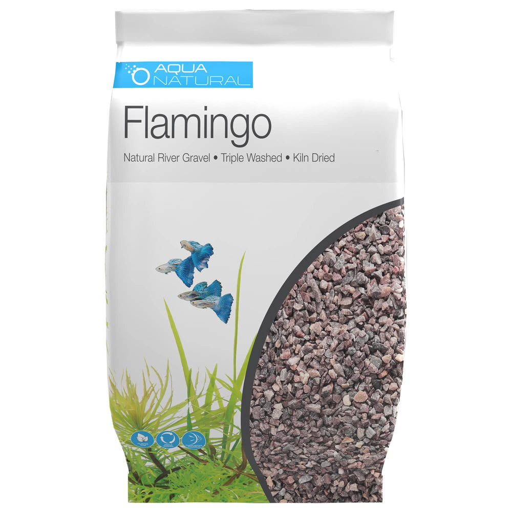 Aqua Natural Flamingo, gravier rose profond 4-6mm pour structurer l'aquascape.