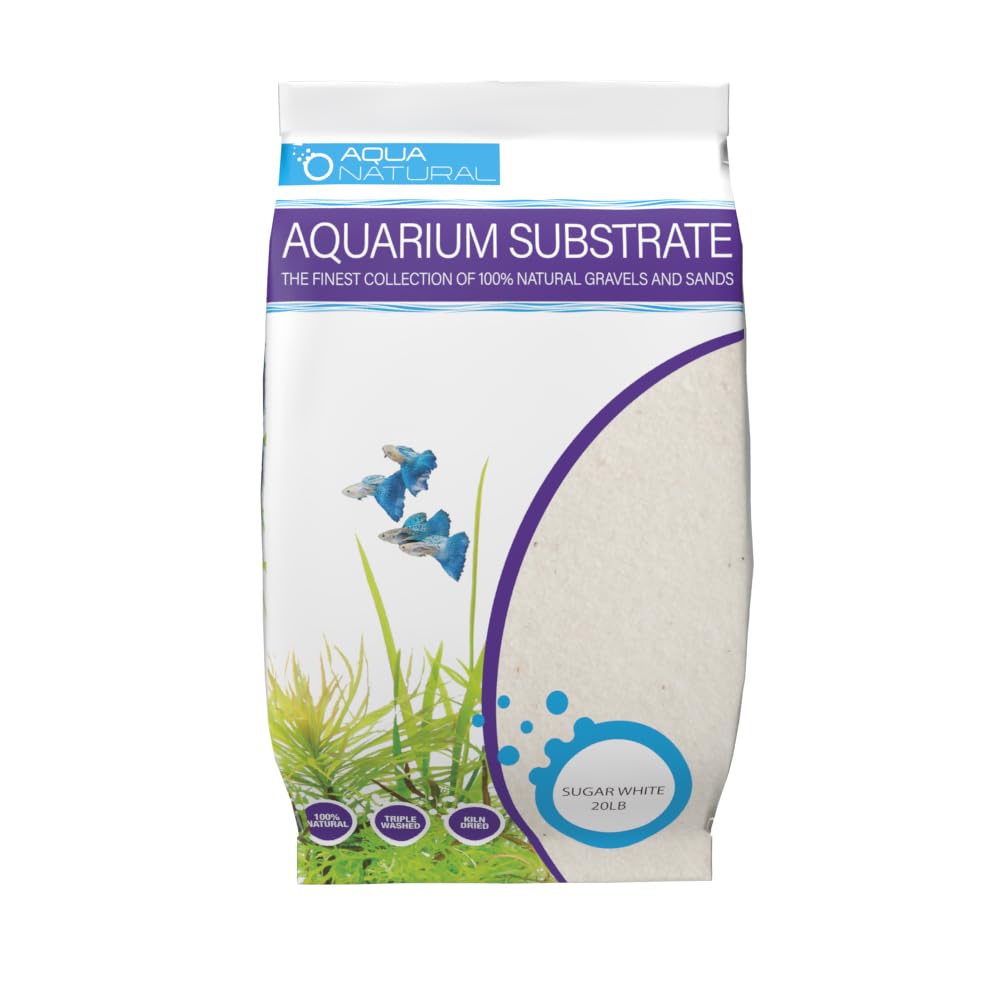 Sable Aqua Natural blanc sucre, granulométrie 0,5-1 mm, pour aquariums propres