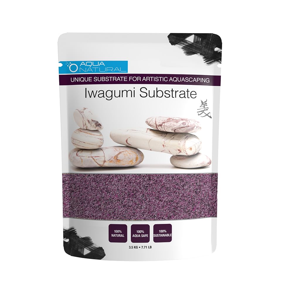 Aqua Natural sable iwagumi garnet-grains, texture dense pour stabilité du substrat