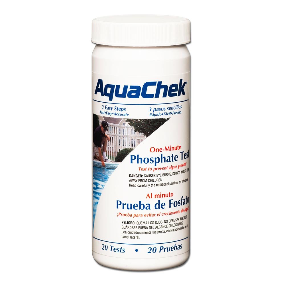 AquaChek kit des phosphates, bouteille blanche, outil précis pour surveiller les niveaux de phosphate