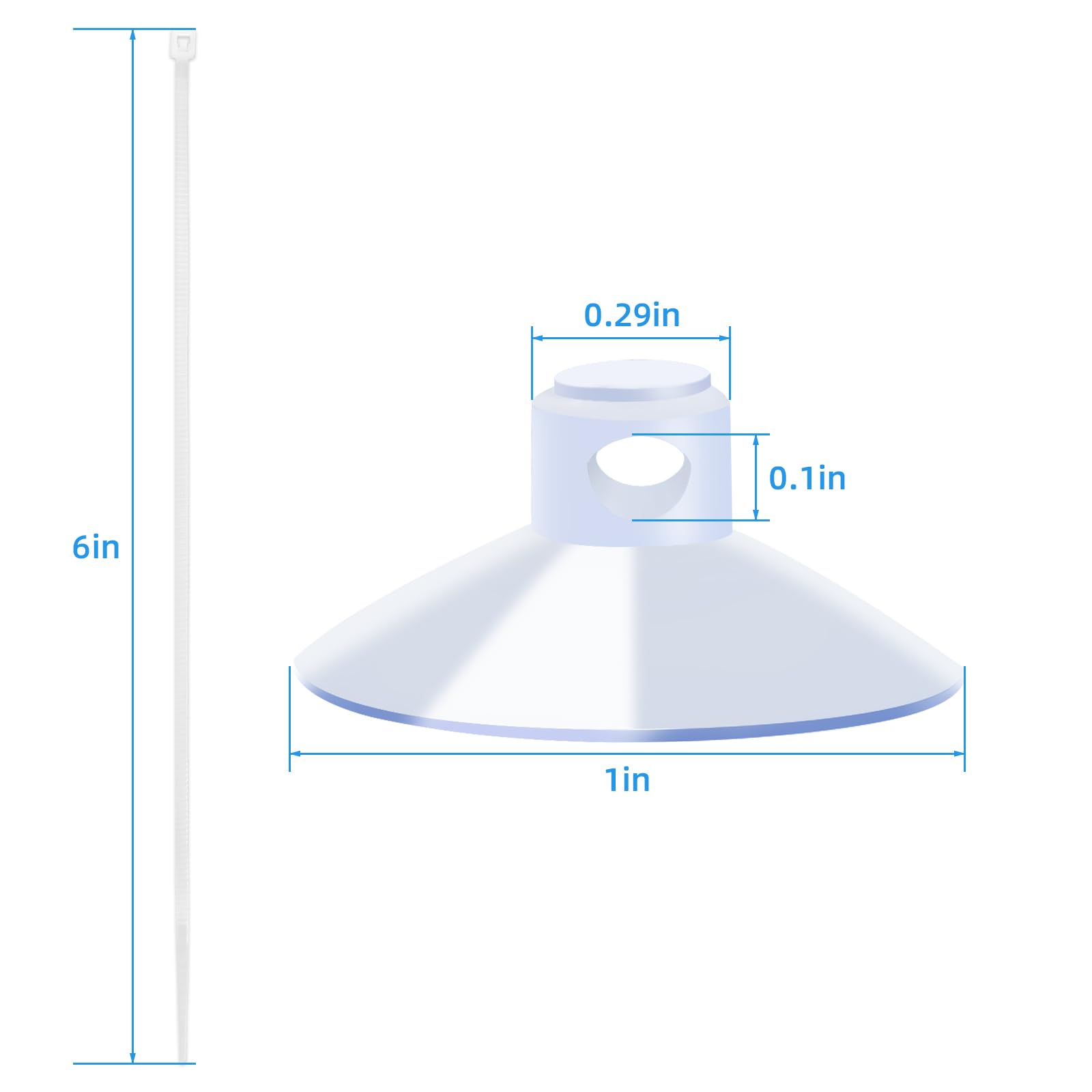 AQUANEAT attaches-serre-câbles 40 pièces, fixation polyvalente pour décor et plantes.