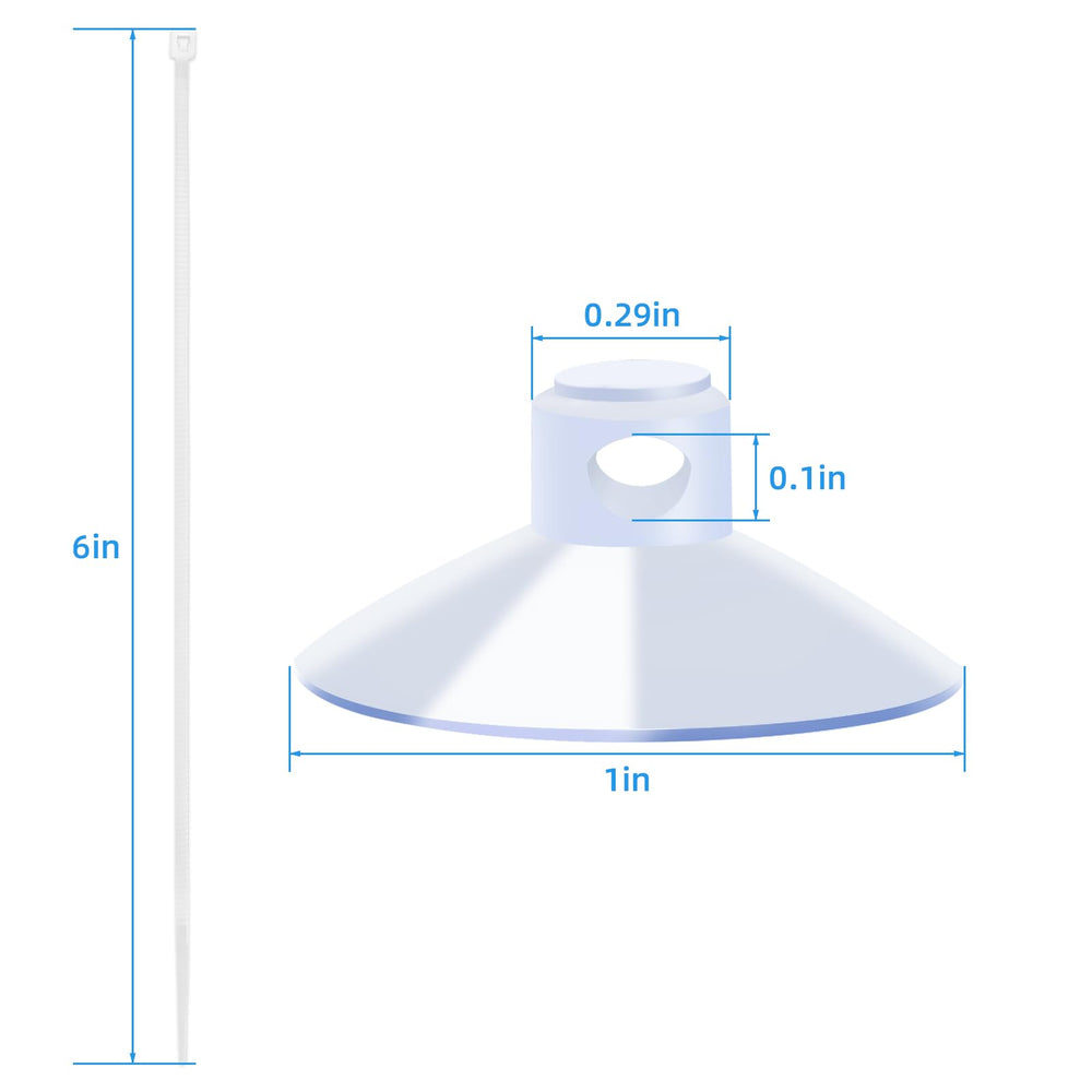 AQUANEAT attaches-serre-câbles 40 pièces, fixation polyvalente pour décor et plantes.