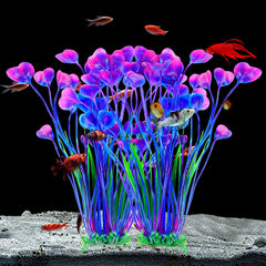 Décoration AQUANEAT pour aquarium violet, design élégant et polyvalent.