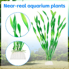 Décor AQUANEAT en plastique pour aquarium, algues artificielles couleur naturelle