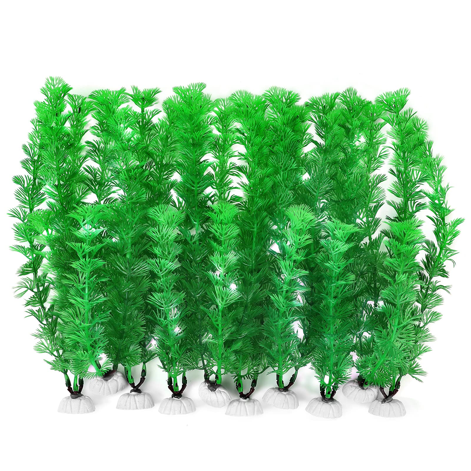 AQUANEAT – plantes artificielles pour aquarium, 10 pouces, décor durable et sûr.