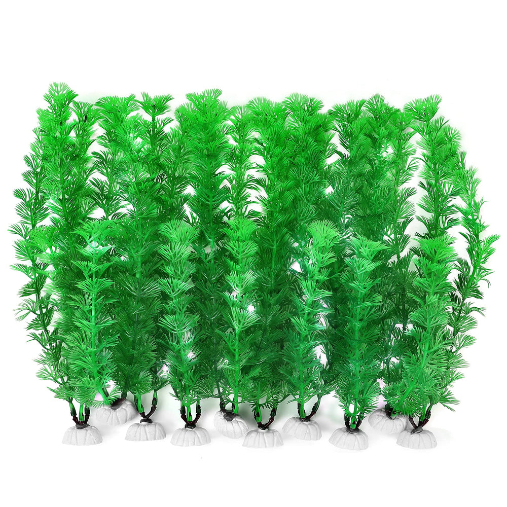 AQUANEAT – plantes artificielles pour aquarium, 10 pouces, décor durable et sûr.