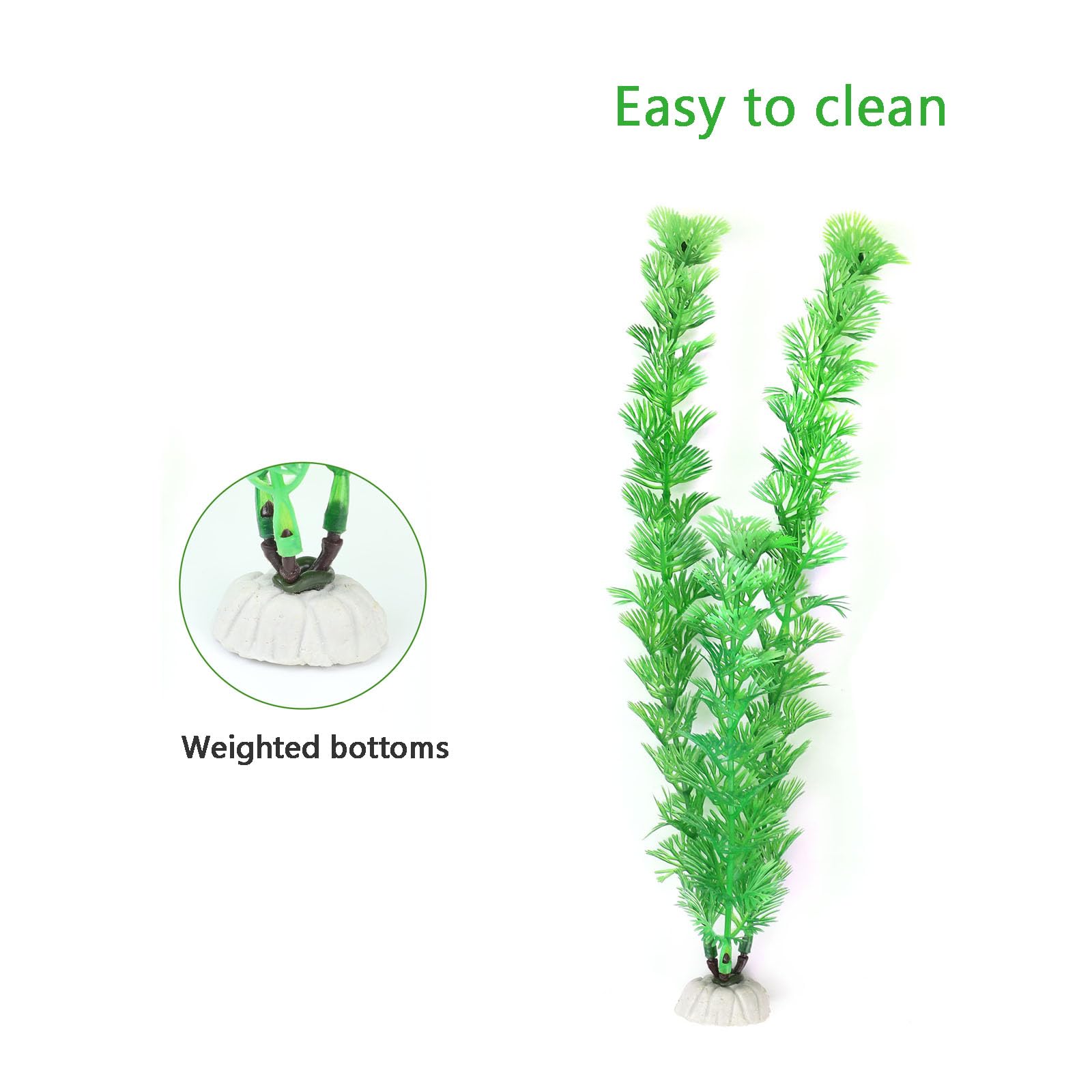 AQUANEAT – plantes avec base épaisse pour éviter la dérive, sans danger pour poissons.