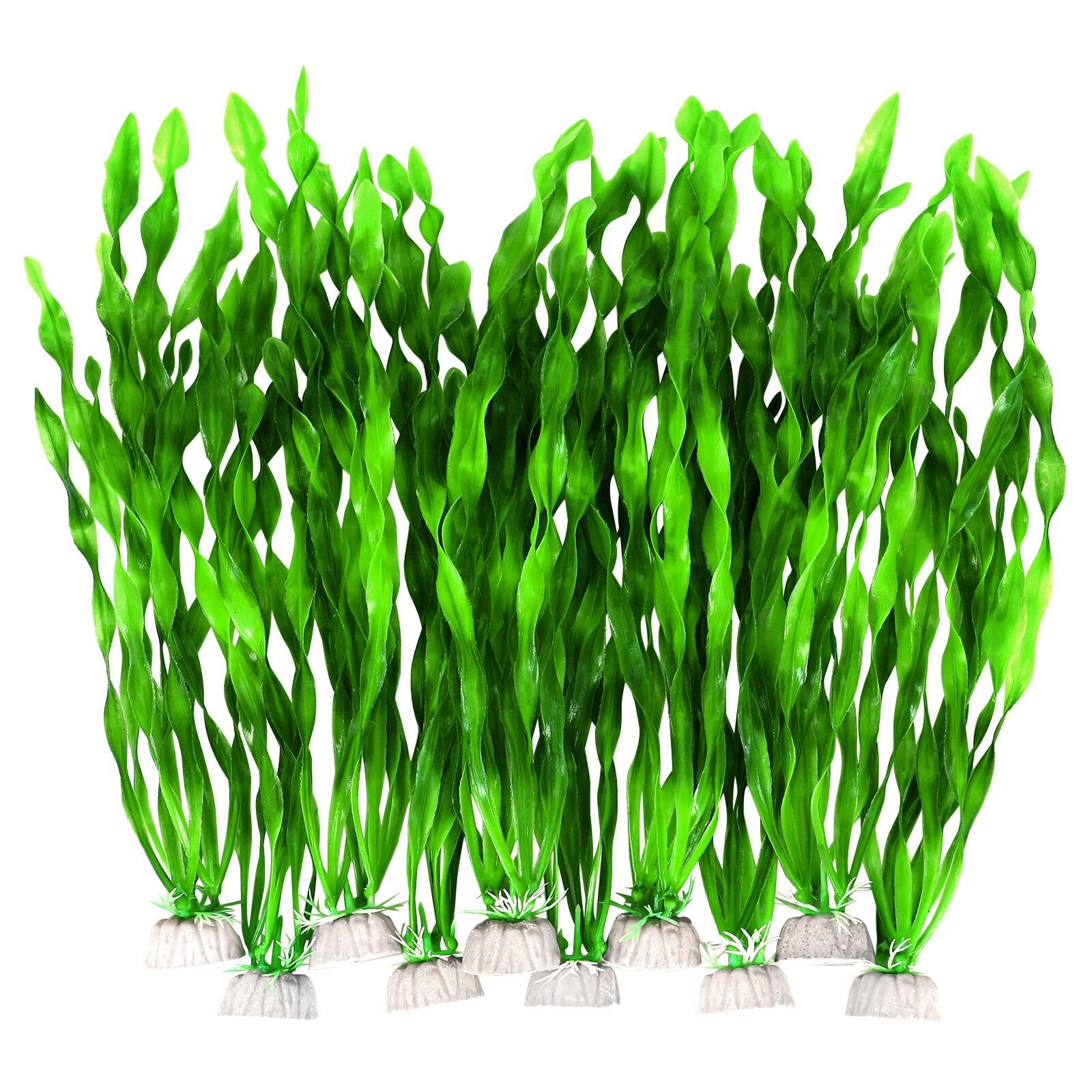 AQUANEAT – plantes artificielles pour aquarium avec feuillage vert pour un décor naturel