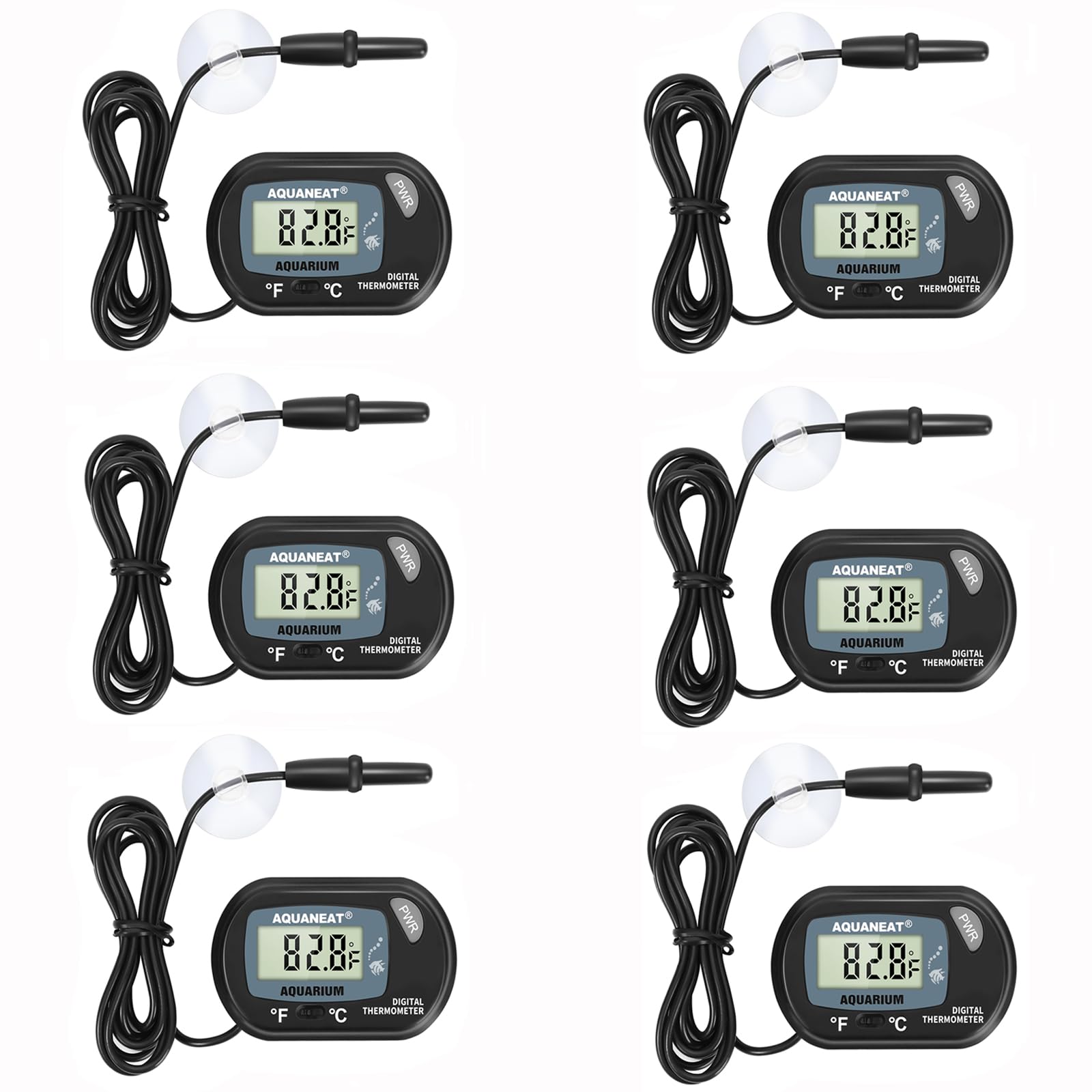 AQUANEAT thermometre d'aquarium avec grand écran facilitant la lecture à distance