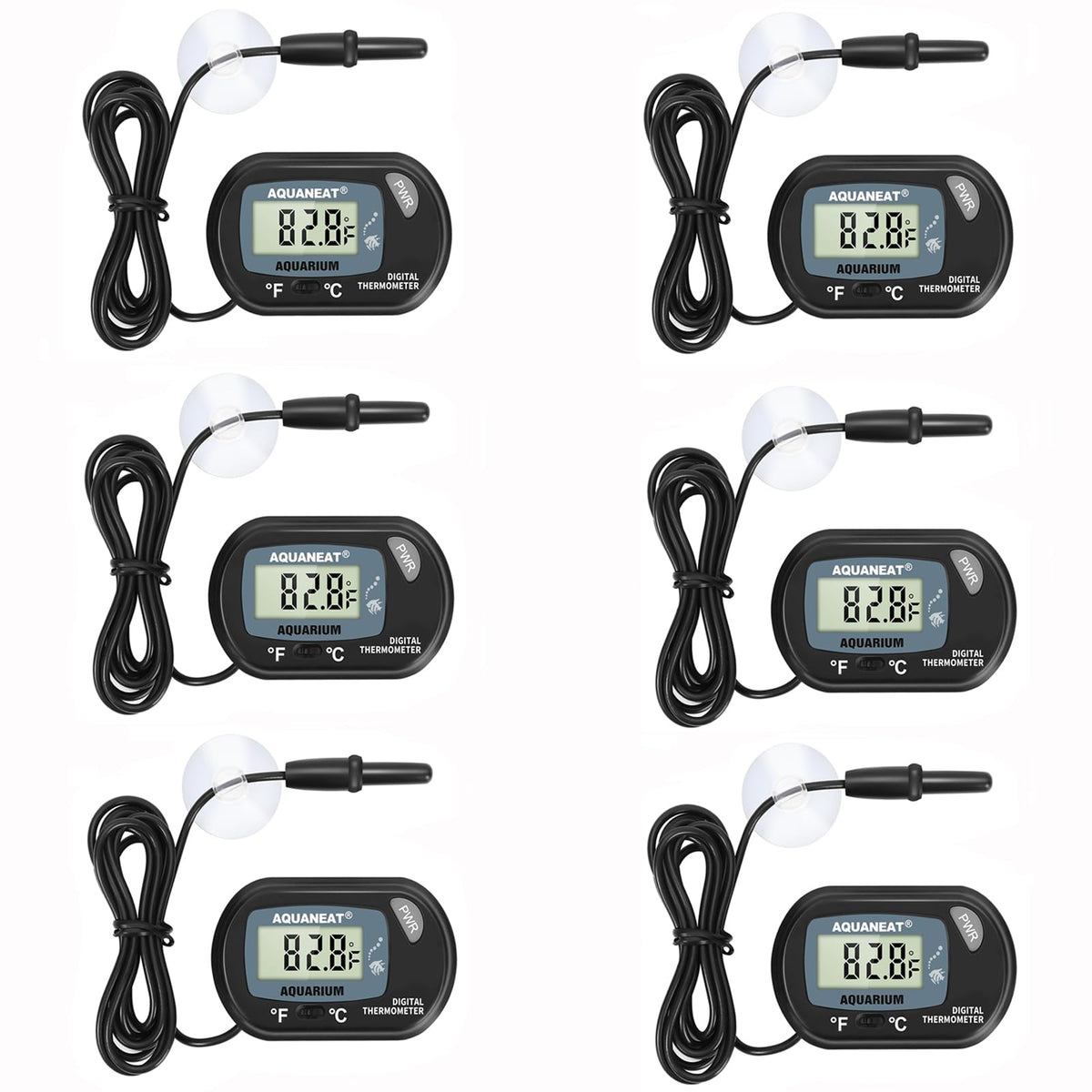 AQUANEAT thermometre d'aquarium avec grand écran facilitant la lecture à distance