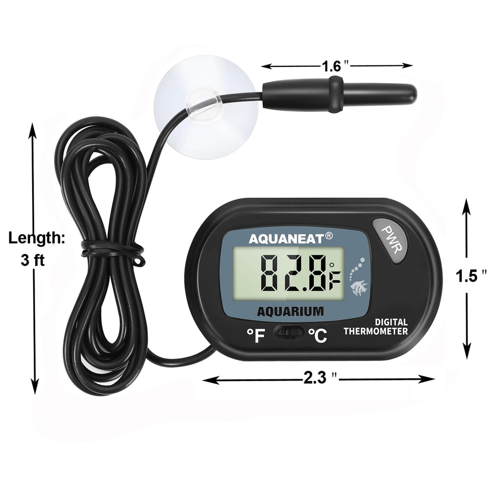AQUANEAT thermometre d'aquarium lot de 6 pour plusieurs aquariums