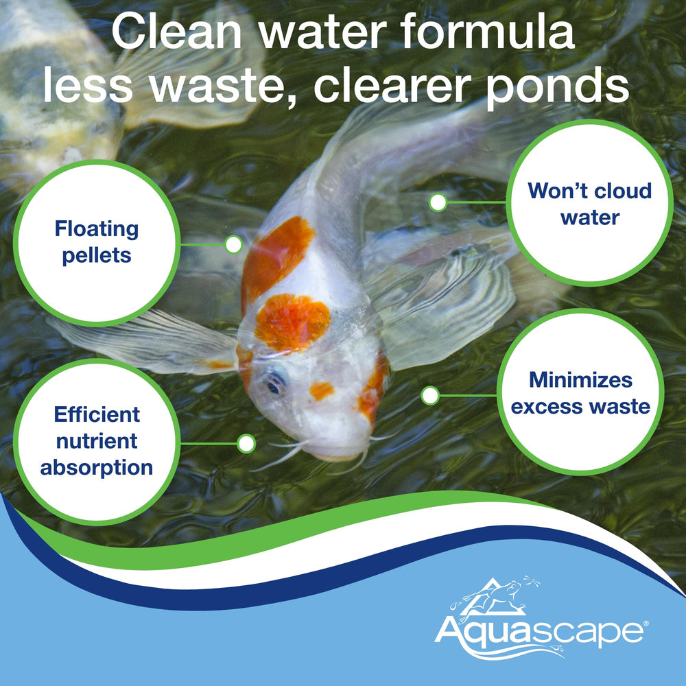 Aquascape probiotiques favorisant la digestion et réduction des déchets dans l’étang.