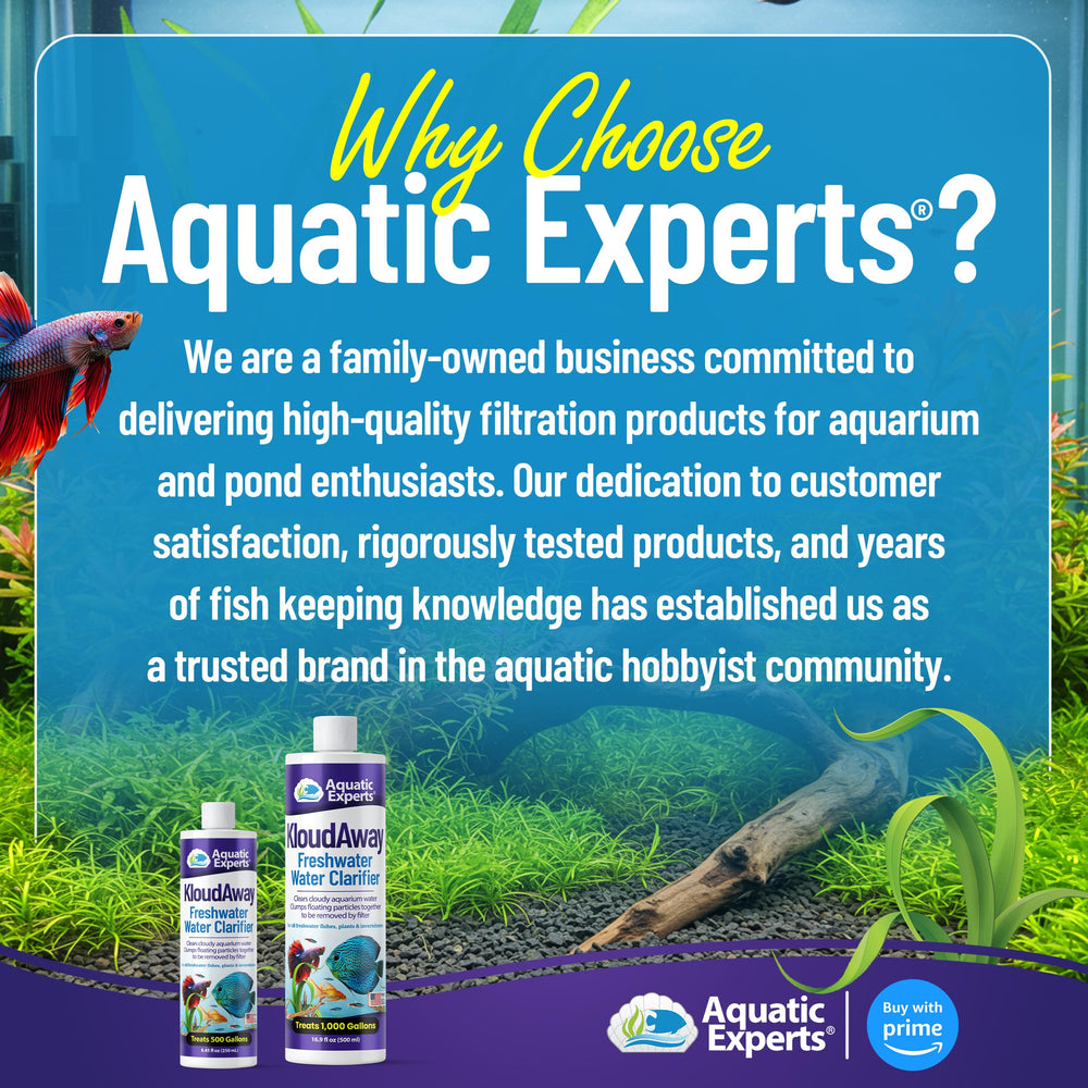 Emballage pratique KloudAway prêt à l'emploi pour votre aquarium