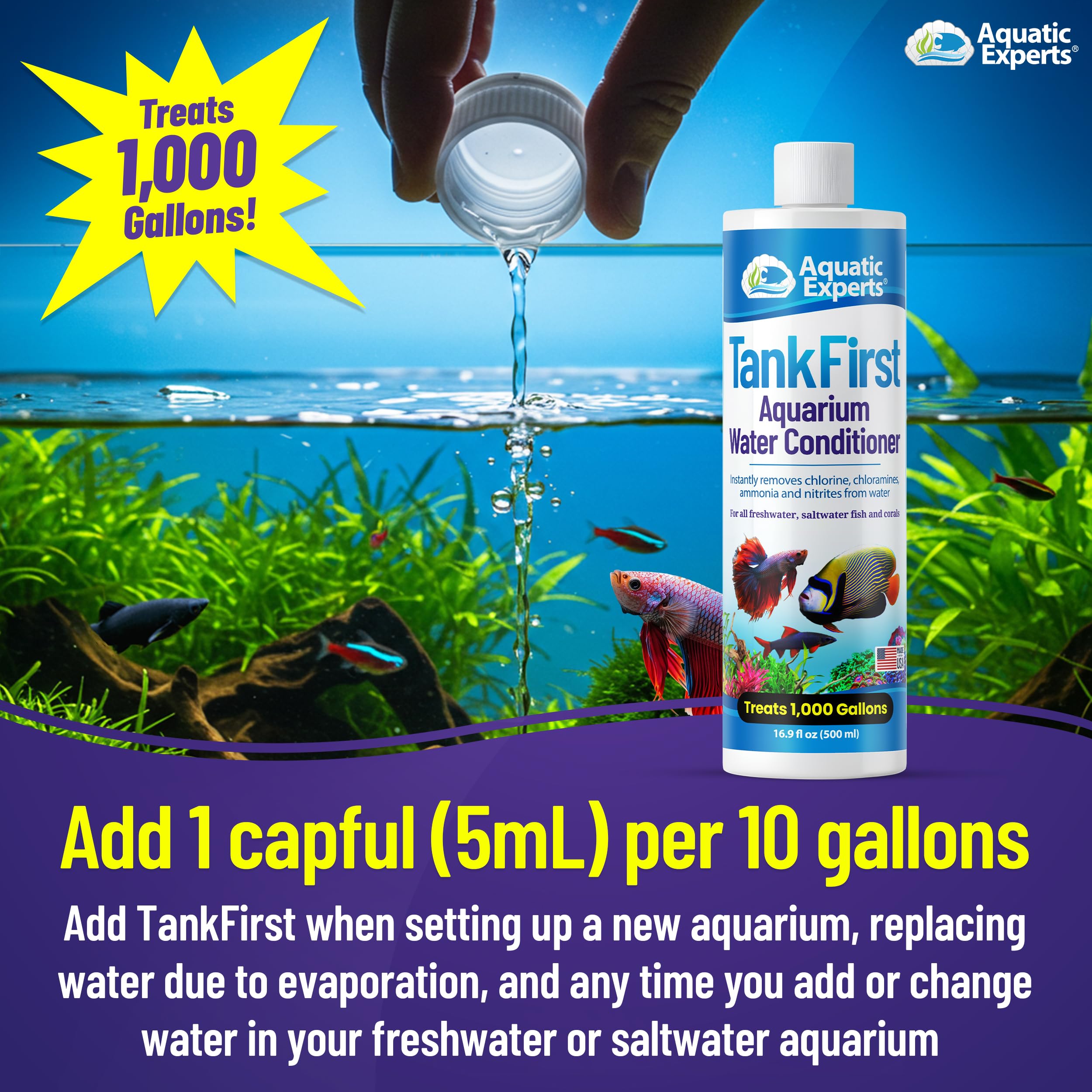 TankFirst – protège poissons sensibles et coraux vivants avec douceur.