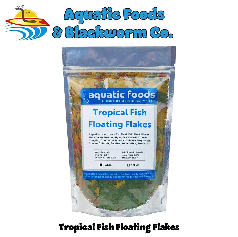 Flocons Aquatic Foods Inc. adaptés pour cichlides et tétras, soutien nutritionnel.