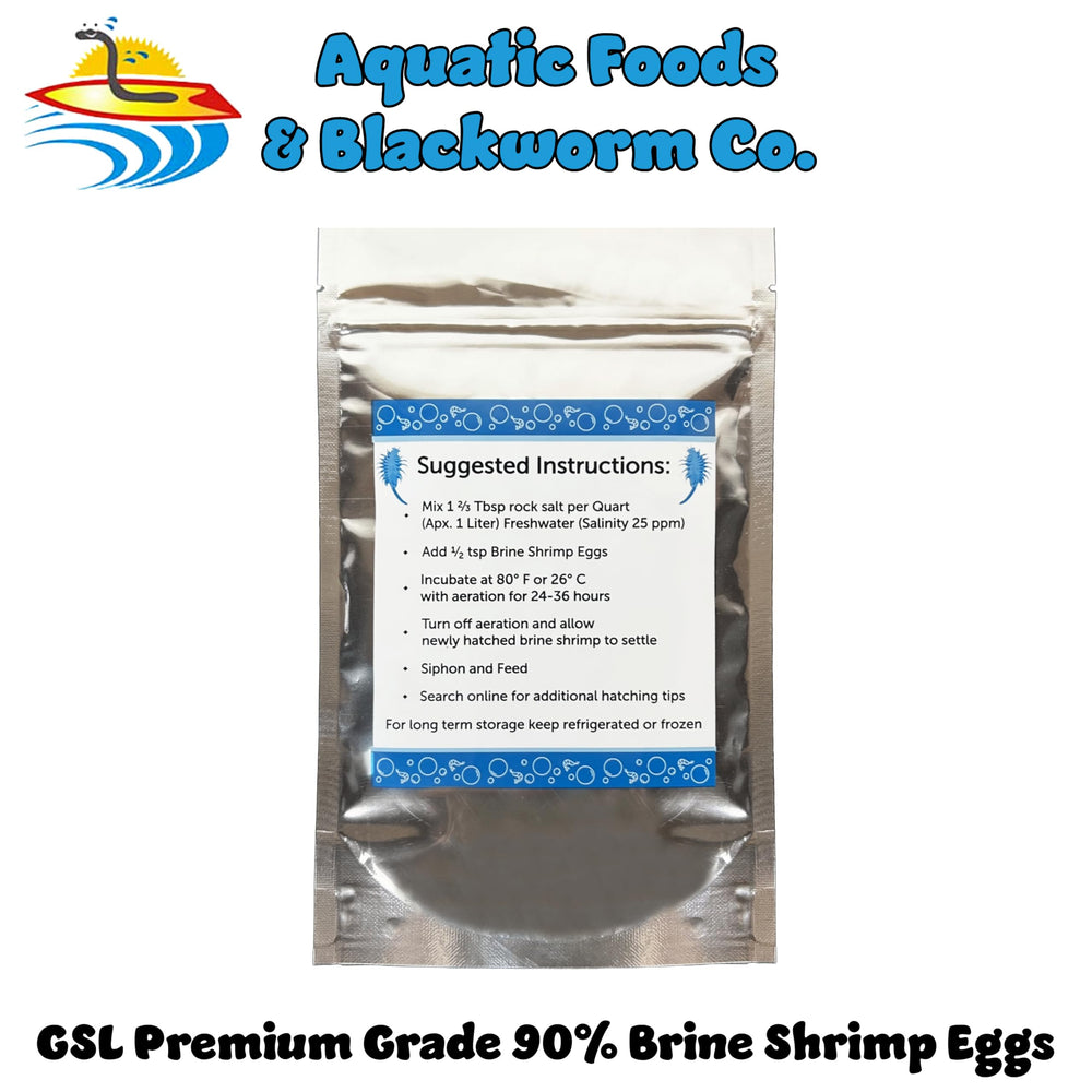 Emballage Aquatic Foods Inc. œufs artémias 25 g, conservation fiable