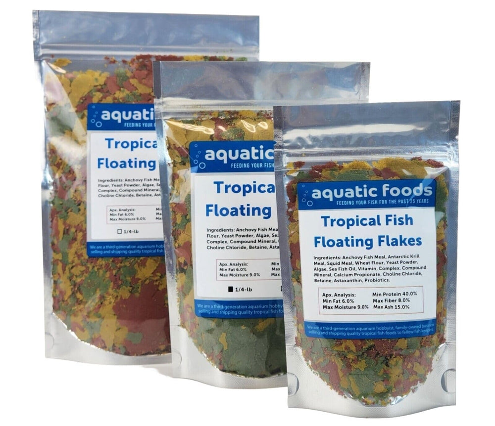 Aquatic Foods Inc flocons Tropicaux – krill et colorants pour poissons colorés