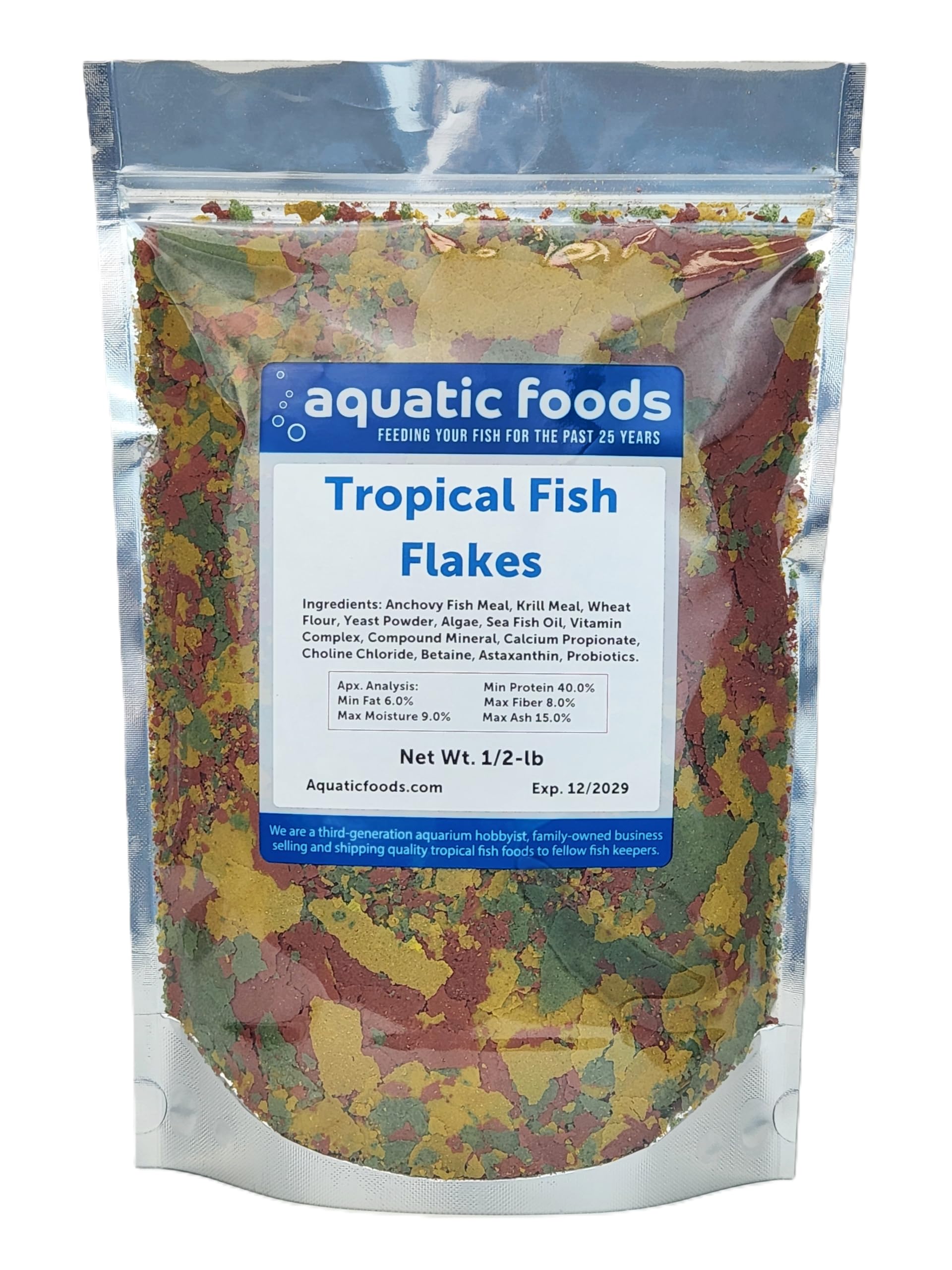 Aquatic Foods Inc. flocons pour tetras, nutrition équilibrée et digestion facile.