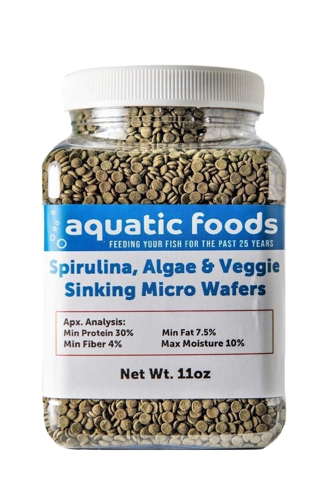 Gros plan Aquatic Foods Inc sur gaufrettes microspiruline pour nutrition équilibrée.