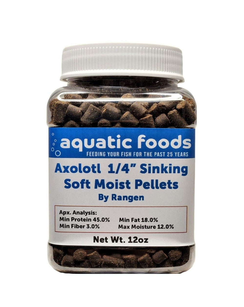 Axolotl Aquatic Foods Inc. pellets souples pour alimentation équilibrée