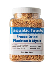 Aquatic Foods Inc. Plankton & Mysis, boîte 2oz, nourriture flottante idéale pour les poissons de surface.
