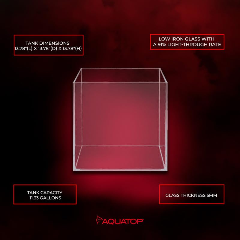 Aquatop Cube : entretien facile grâce à la surface claire et accessible.