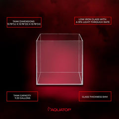 Aquatop Cube : entretien facile grâce à la surface claire et accessible.