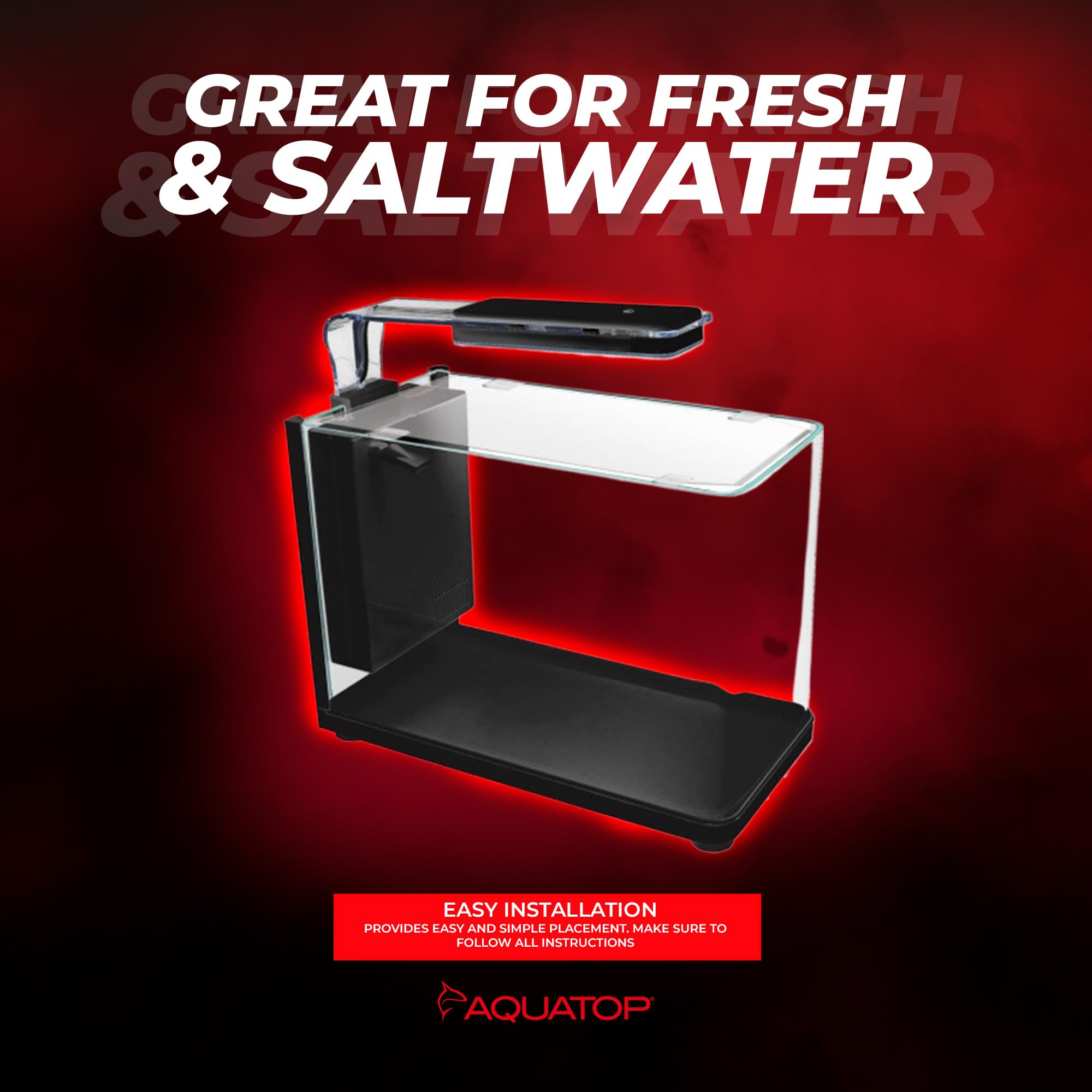 Aquatop Pisces ensemble-tout-en-un: kit pratique pour aquariophilie domestique.